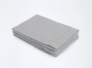 SET 4 SERVILLETAS RIPLEY HOME LISO ALGODÓN GRIS