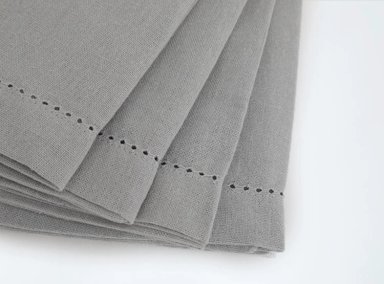 SET 4 SERVILLETAS RIPLEY HOME LISO ALGODÓN GRIS - 2
