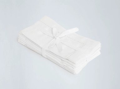 SET 4 SERVILLETAS RIPLEY HOME LISO ALGODÓN BLANCO - 1