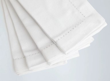 SET 4 SERVILLETAS RIPLEY HOME LISO ALGODÓN BLANCO - 2