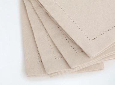 SET 4 SERVILLETAS RIPLEY HOME LISO ALGODÓN BEIGE - 2