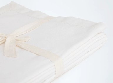 MANTEL RIPLEY HOME LISO ALGODÓN BLANCO 150X210 CM - 2