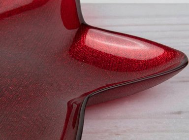 POCILLO RIPLEY HOME ESTRELLA GLITTER ROJO - 2