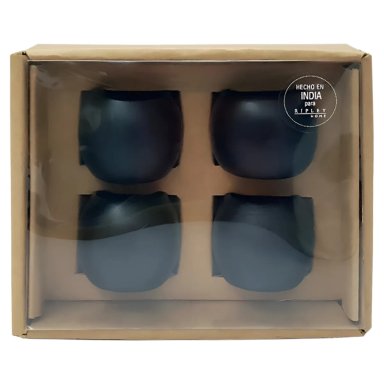 SET X4 SERVILLETERO RIPLEY HOME MADERA NEGRO 5CM