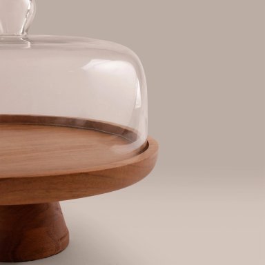 TORTERO MAISON LINETT MADERA VIDRIO - 2