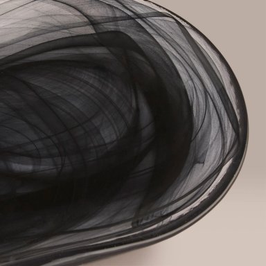 PLATO OVAL RIPLEY VIDRIO NEGRO - 2