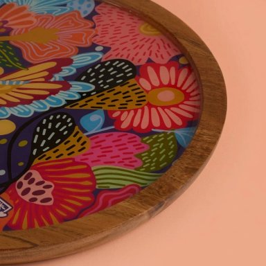 FUENTE FOLKÁNICA MADERA 20 CM - 2