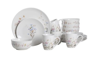 SET X20 VAJILLAS RIPLEY HOME FLOR - 2