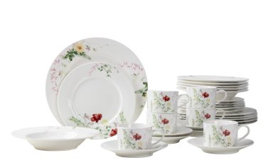 SET X20 VAJILLAS RIPLEY HOME FLOR - 3