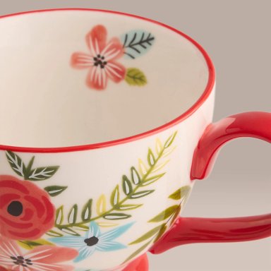 MUG RIPLEY HOME FLORES ROJO - 2