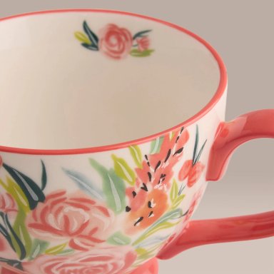MUG RIPLEY HOME FLORES CORAL - 2