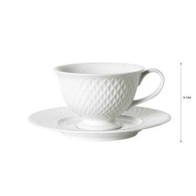 TAZA CON PLATO FERRAND EC309608-18 PORCELANA - 2