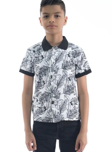 POLO MANGA CORTA ALGODÓN NIÑO WOALLANCE 80-LG76423 I24-25 CAMISERO