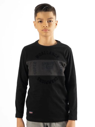 POLO MANGA LARGA NIÑO WOALLANCE AZUL MARINO TIGERS I25