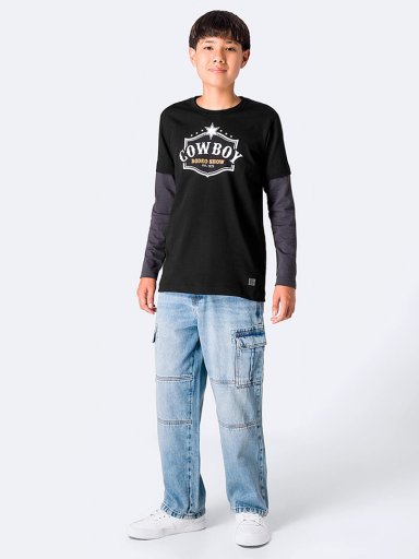 POLO MANGA LARGA ALGODÓN NIÑO PIONIER KERRYI FIT