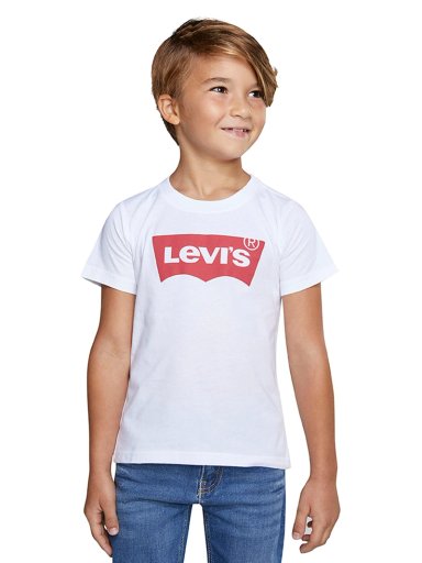 POLO MANGA CORTA ALGODÓN NIÑO LEVI'S BLANCO 818157-001 BATWING