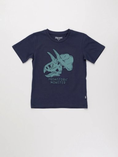 POLO MANGA CORTA ALGODÓN NIÑO HARVEST PREHISTORIC MONSTER