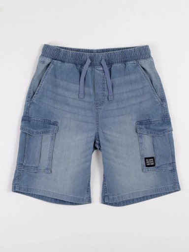 SHORT NIÑO CLOUDBREAK DENIM CARGO