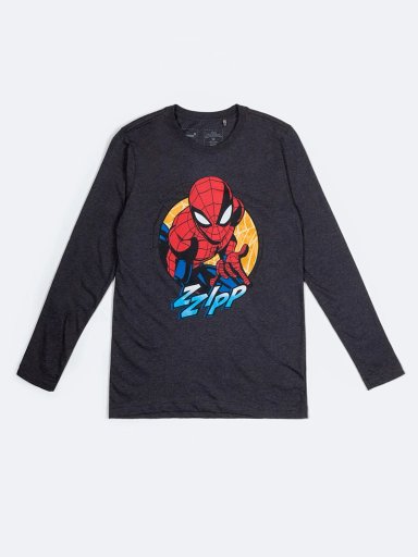 POLO MANGA LARGA NIÑO PIONIER CHARCOAL REMI-MARVEL
