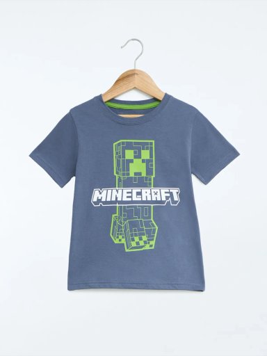POLO MANGA CORTA NIÑO MINECRAFT CREEP - 1