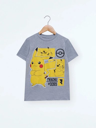 POLO ALGODÓN NIÑO POKEMON BLANCO