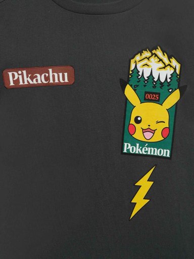 POLO ALGODÓN NIÑO POKEMON GRIS - 3