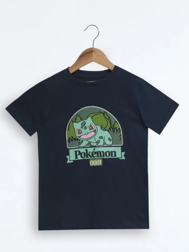 POLO ALGODÓN NIÑO POKEMON AZUL