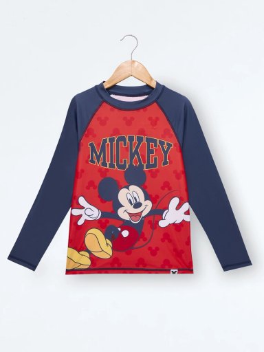 ROPA DE BAÑO POLO NIÑO MICKEY ROJO