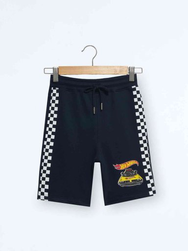 SHORT ALGODÓN NIÑO HOT WHEELS AZUL