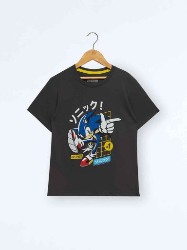 POLO ALGODÓN NIÑO SONIC GRIS