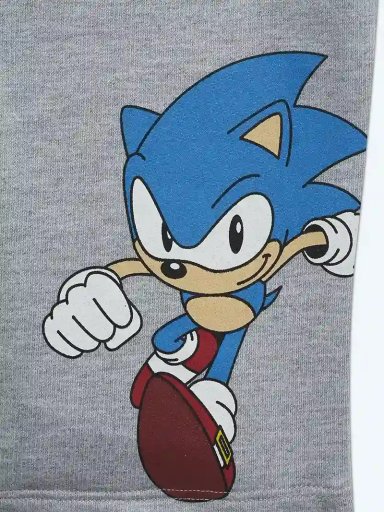 SHORT ALGODÓN NIÑO SONIC GRIS - 3