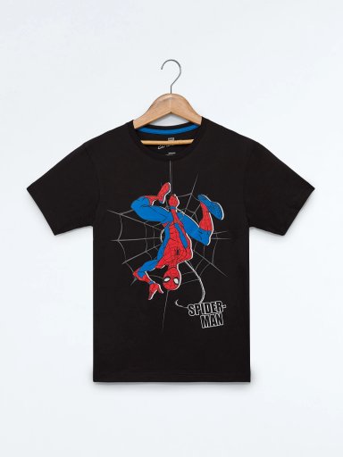 CONJUNTO ALGODÓN NEGRO SPIDERMAN PARA NIÑO - 2