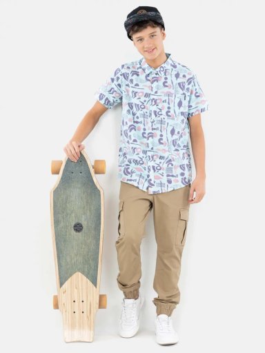 CAMISA MANGA CORTA NIÑO MAUI AND SONS 5C929