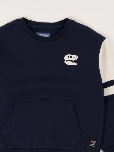 POLERA DINO CON CANGURO NIÑO HARVEST - 3