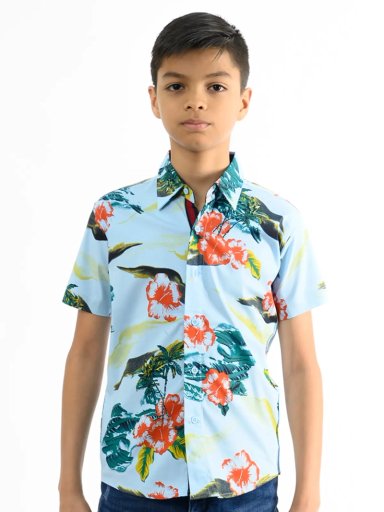 CAMISA MANGA CORTA NIÑO WOALLANCE NEW 80-DG3054 I2 