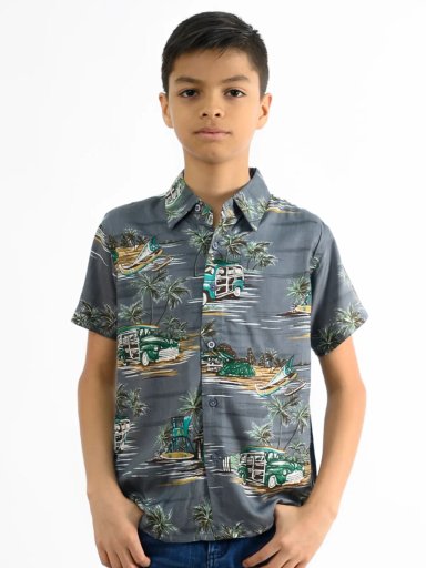 CAMISA MANGA CORTA NIÑO WOALLANCE NEW 80-DG10067 I 