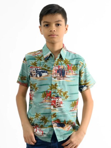 CAMISA MANGA CORTA NIÑO WOALLANCE NEW 80-DG10067 I 