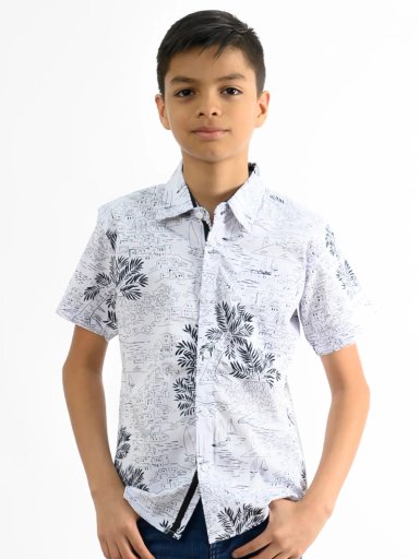 CAMISA MANGA CORTA NIÑO WOALLANCE NEW 80-DG10069 I