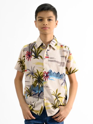 CAMISA MANGA CORTA NIÑO WOALLANCE NEW 80-DG3176 I2 