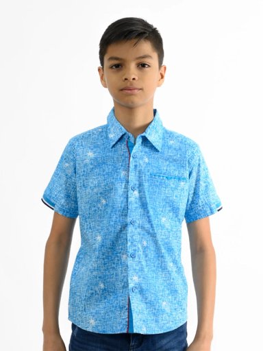 CAMISA MANGA CORTA NIÑO WOALLANCE NEW 80-DG3176 I2 