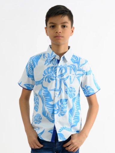 CAMISA MANGA CORTA NIÑO WOALLANCE NEW 80-DG3197 I2 