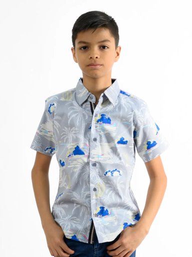 CAMISA MANGA CORTA NIÑO WOALLANCE NEW 80-DG2881 I2 