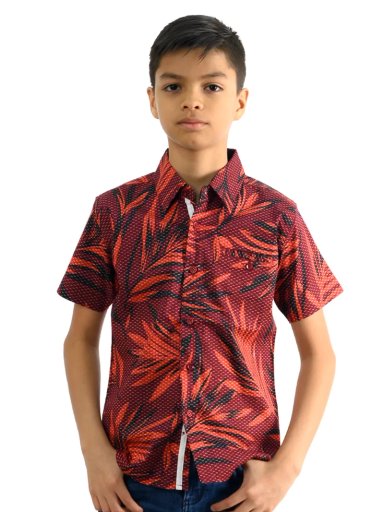 CAMISA MANGA CORTA NIÑO WOALLANCE NEW 80-DG2889 I2 