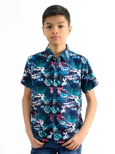 CAMISA MANGA CORTA NIÑO WOALLANCE NEW 80-DG10009 I 