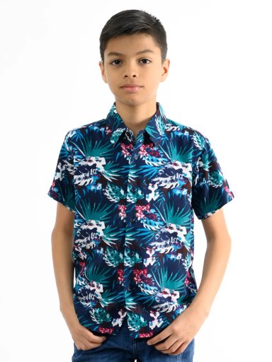 CAMISA MANGA CORTA NIÑO WOALLANCE NEW 80-DG10009 I 