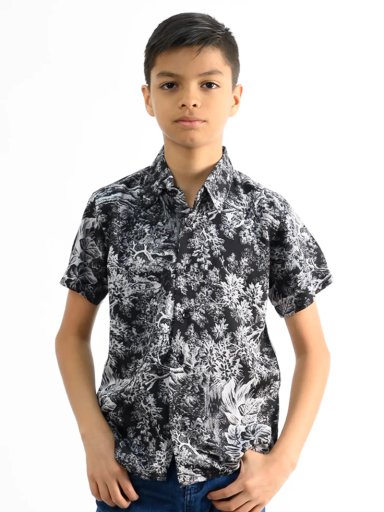 CAMISA MANGA CORTA NIÑO WOALLANCE NEW 80-DG10005 I 