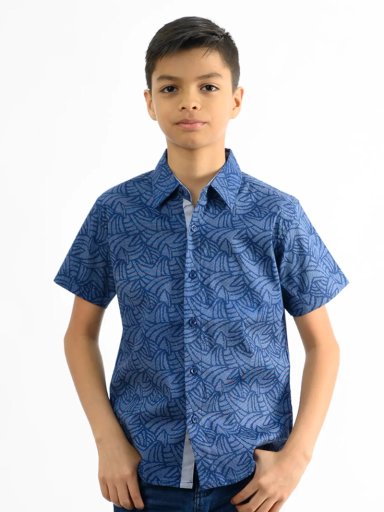 CAMISA MANGA CORTA NIÑO WOALLANCE NEW 80-DG3383 I2 