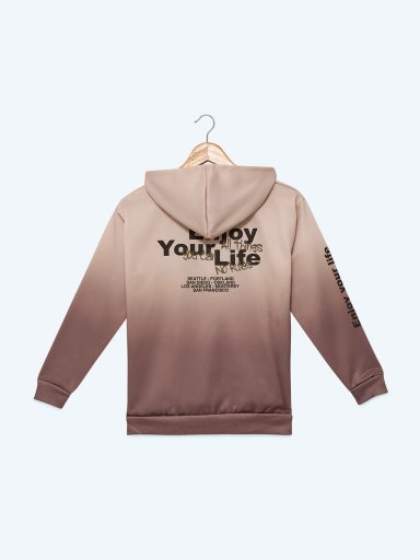 POLERA DEGRADE FRANELA CON CAPUCHA NIÑO CLOUDBREAK - 2