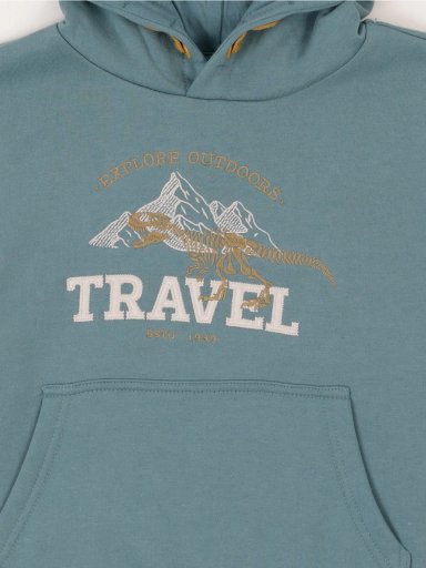 POLERA FRANELA CON CAPUCHA NIÑO HARVEST - 3