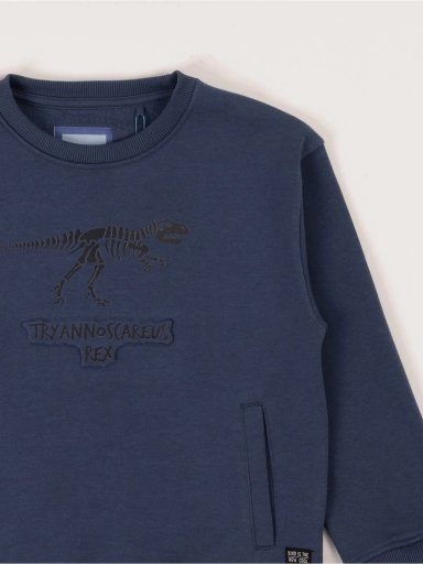 POLERA DINO CON CANGURO NIÑO HARVEST - 3